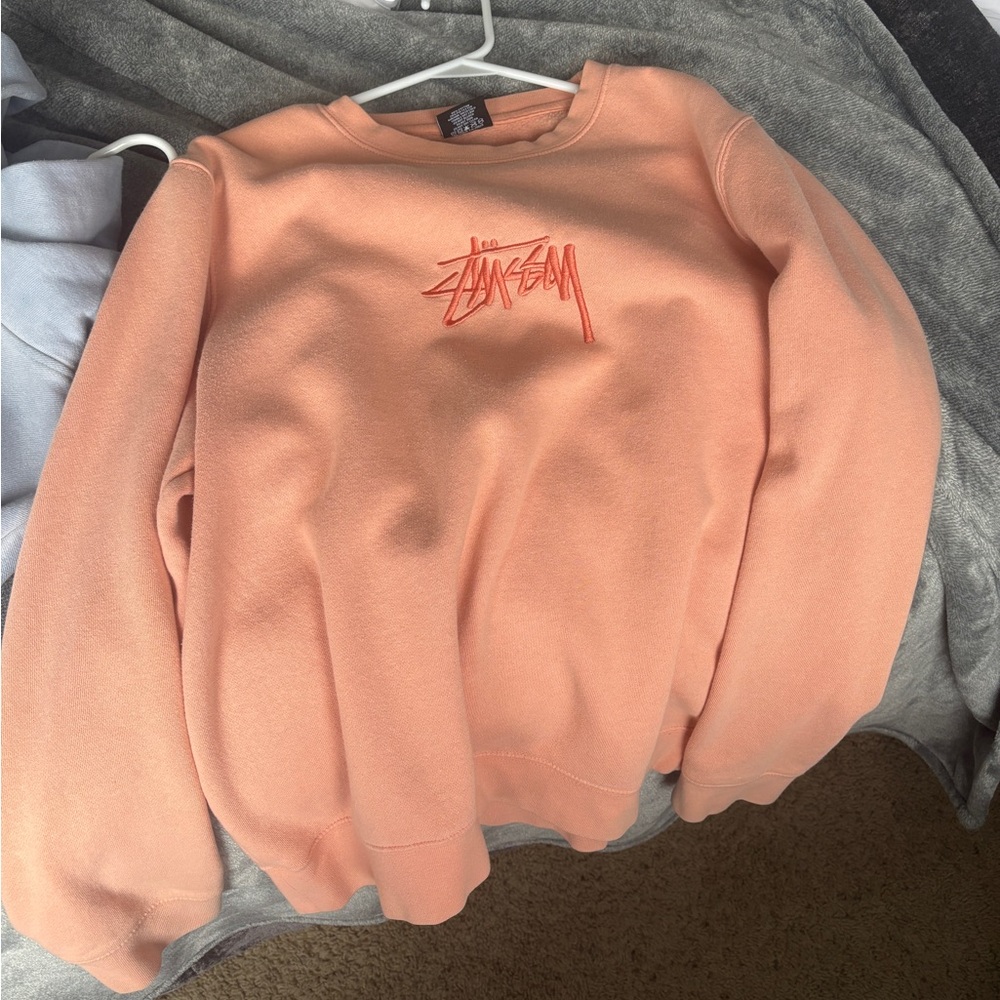 Stussy coral crewneck